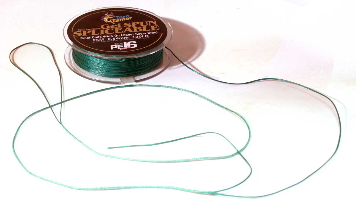 How to Make a Wind-On Topshot  Using Hollow-Core Braid to Connect Main Line  to Leader for Tuna 